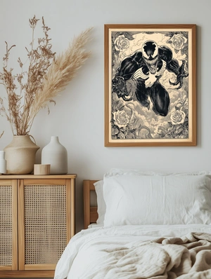 Веном в чёрно-белой графике - 5