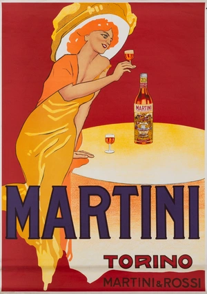Martini and Rossi — Женщина в оранжевом платье - 1