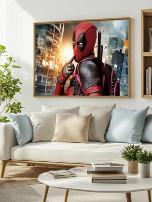 Deadpool на фоне разрушенного города - 3