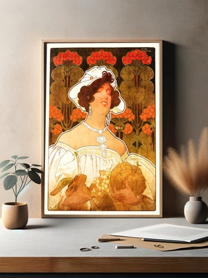 Женщина с геранью, 1901 - 3