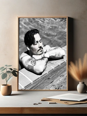 Джонни Деппа в бассейне - 3