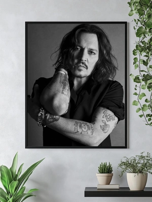 Джонни Депп в монохроме - 4