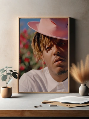 Juice WRLD в розовой шляпе - 3