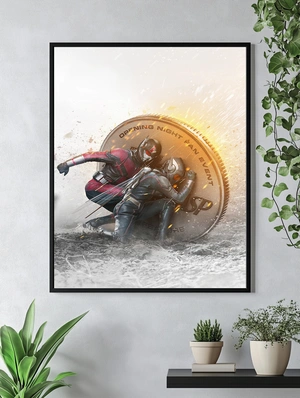 Человек-муравей и Оса на фоне гигантской монеты - 4