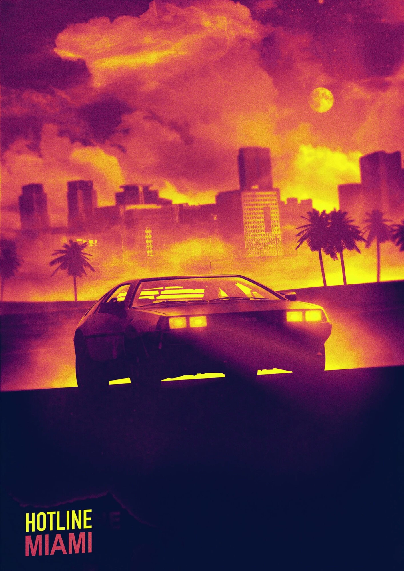 Hotline Miami — Ретро-автомобиль и закат в мегаполисе - 1