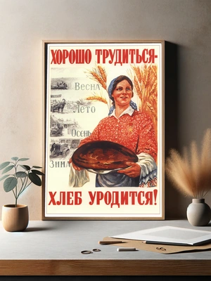 Советская агитация о труде и хлебе - 3