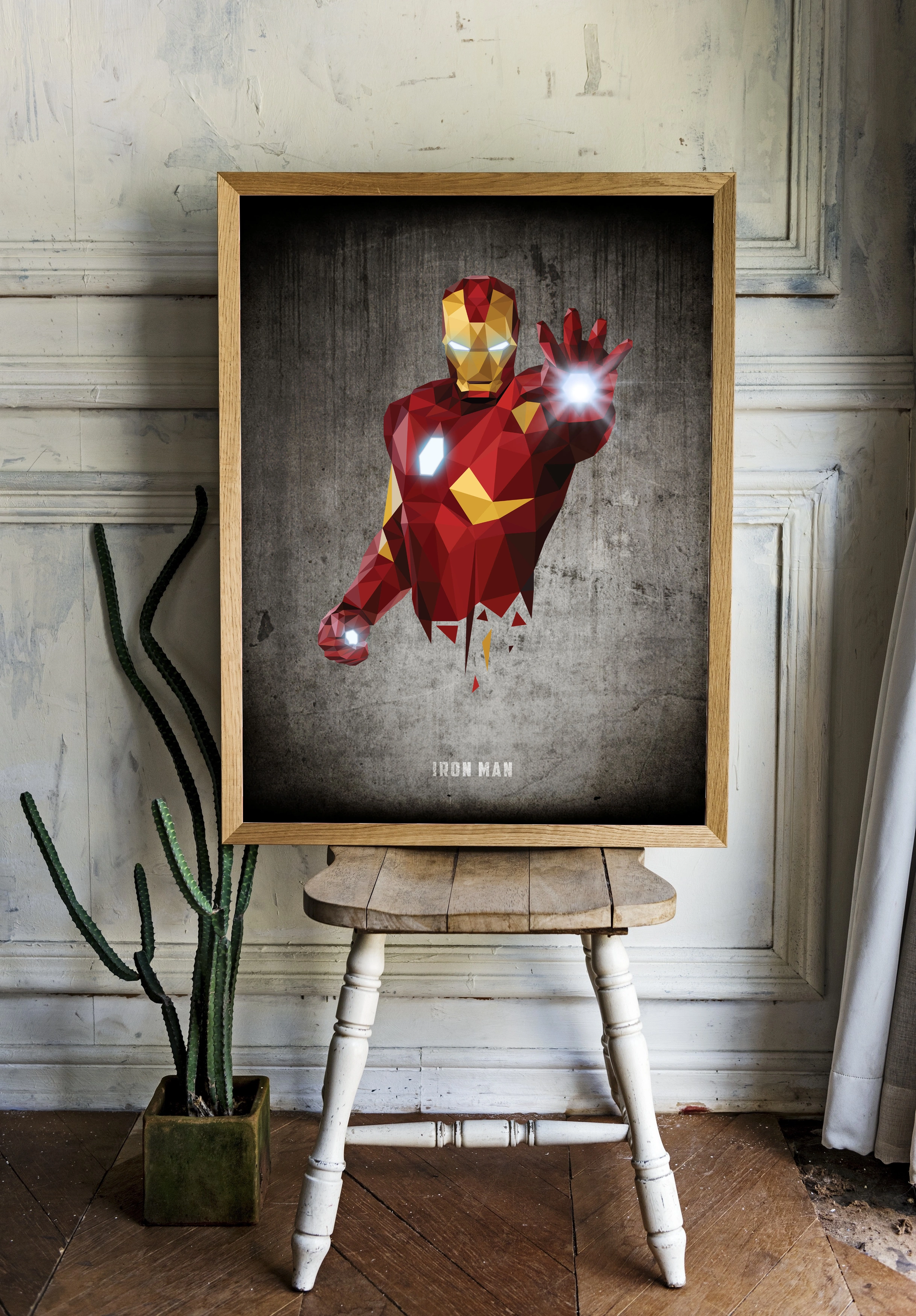 Железный Человек в геометрическом стиле - 2