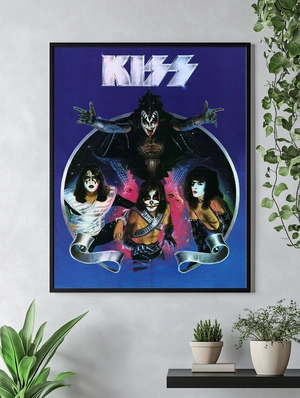 Ретро плакат рок-группы KISS - 4
