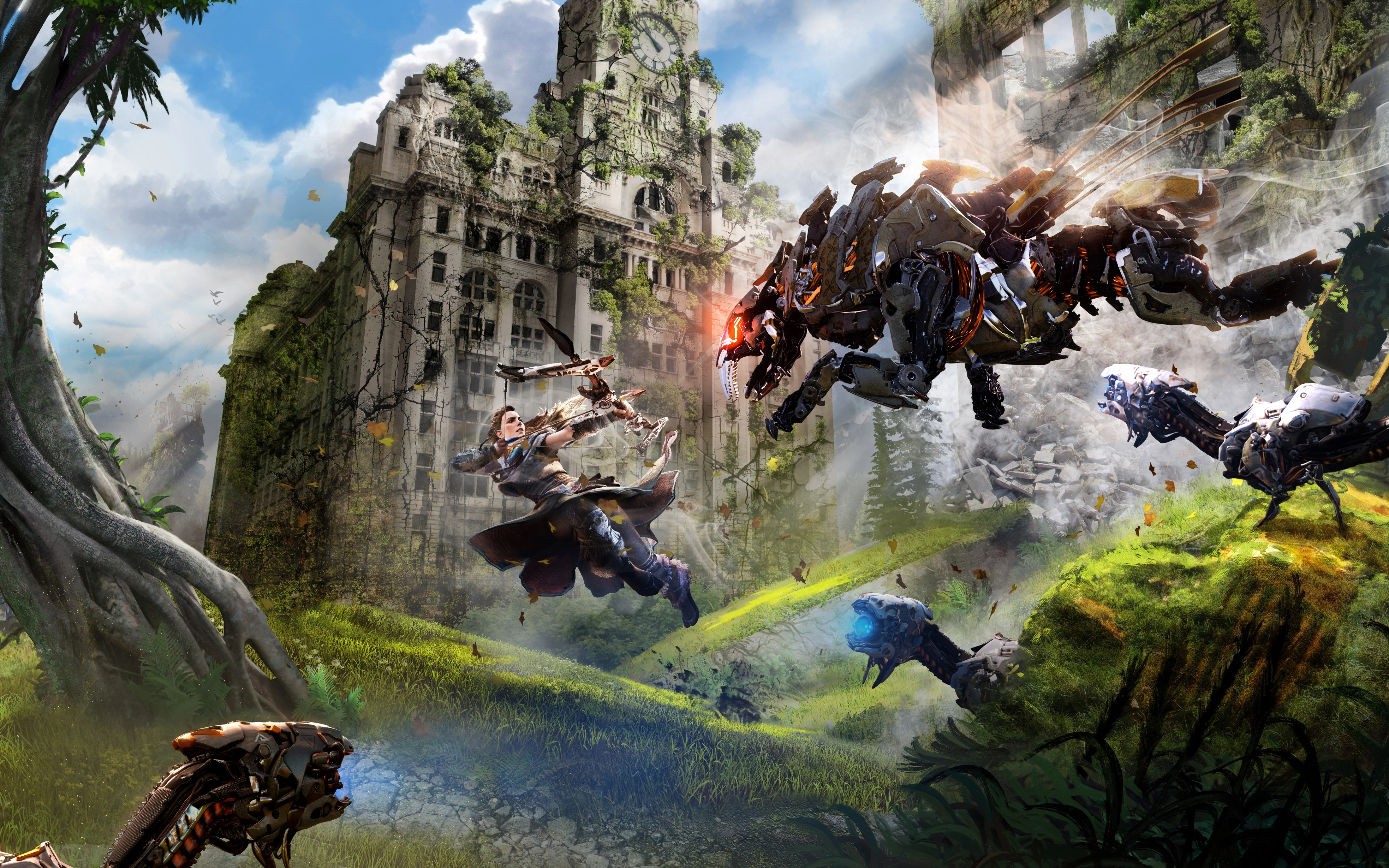 Horizon Zero Dawn — Дикая природа и технологии в динамике - 1