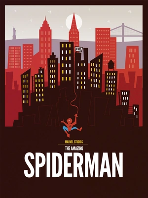 Человек-паук и урбанистический пейзаж - 1
