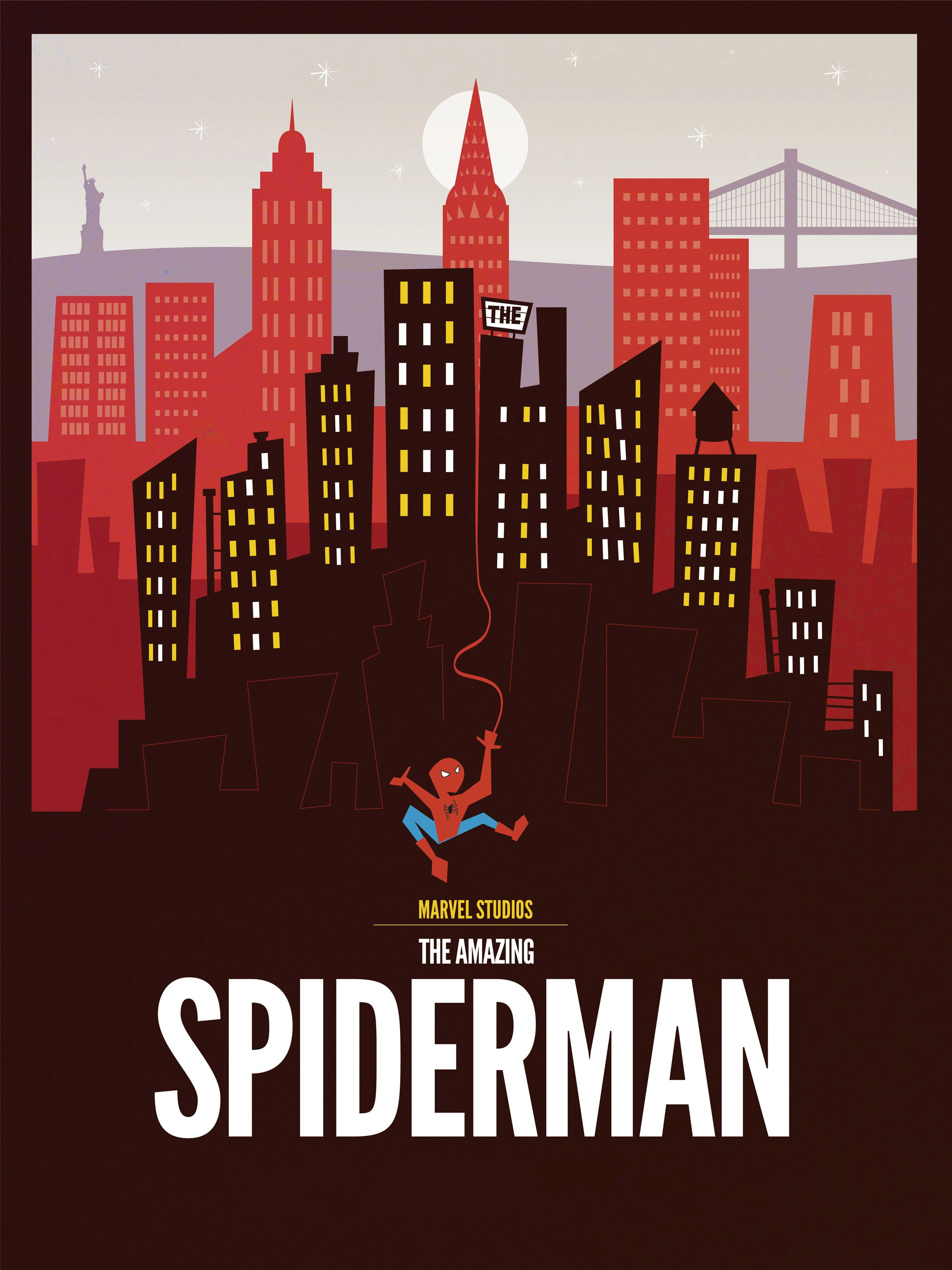 Человек-паук и урбанистический пейзаж - 1