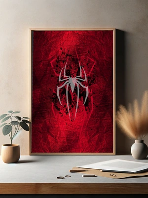 Символ Человека-паука в красных и чёрных тонах - 3
