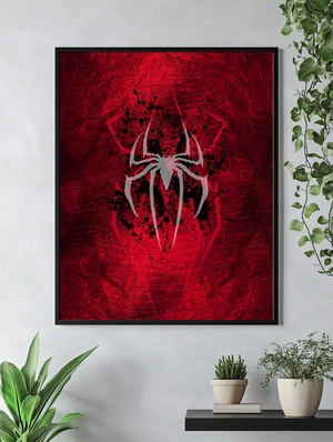 Символ Человека-паука в красных и чёрных тонах - 4