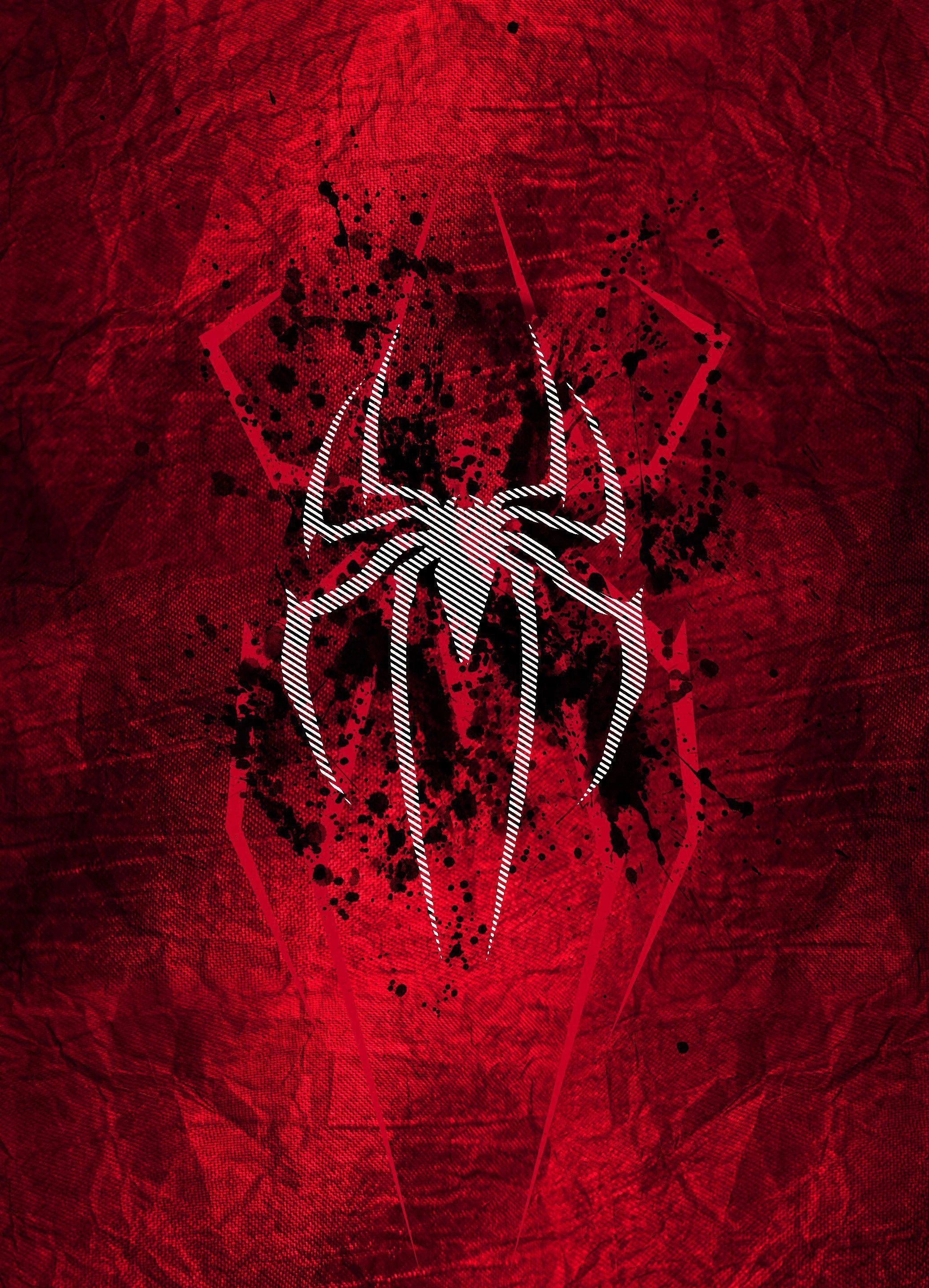 Символ Человека-паука в красных и чёрных тонах - 1