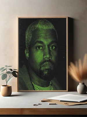 Современный портрет Kanye West - 3