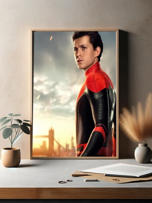 Человек-паук на фоне города - 3