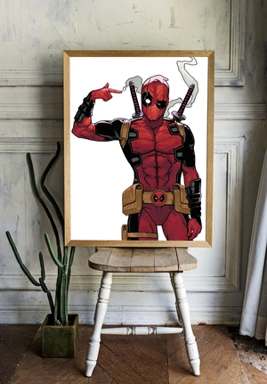 Иллюстрация Дэдпула в красном - 2