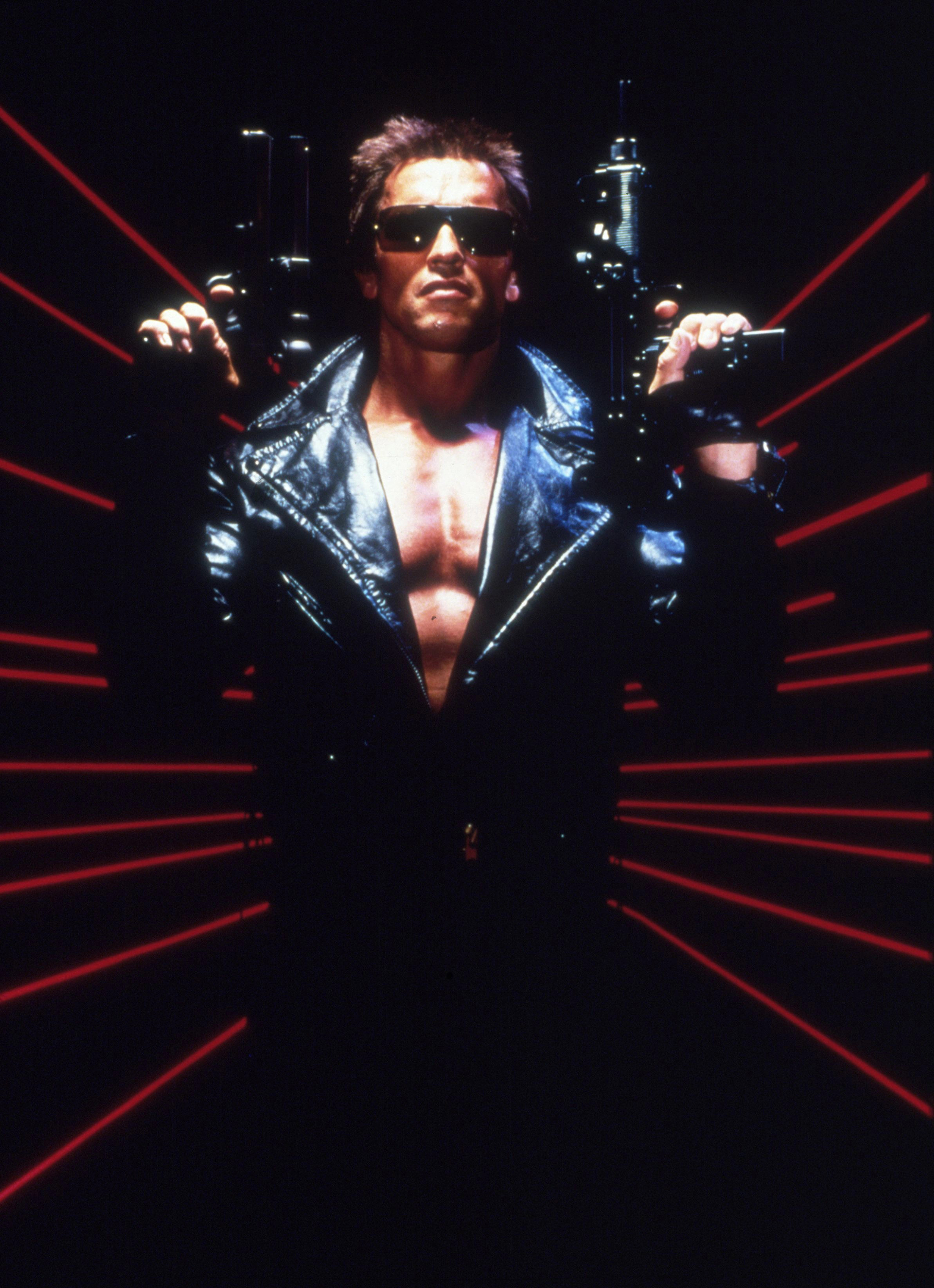 Терминатор — Арнольд Шварценеггер в кожаной куртке - 1