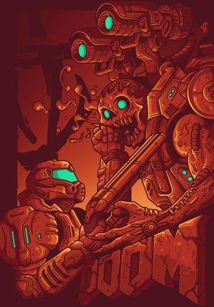 Doom — Механическое противостояние в ночном тоне - 1