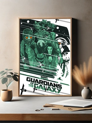 Стражи Галактики в динамичном арт стиле - 3