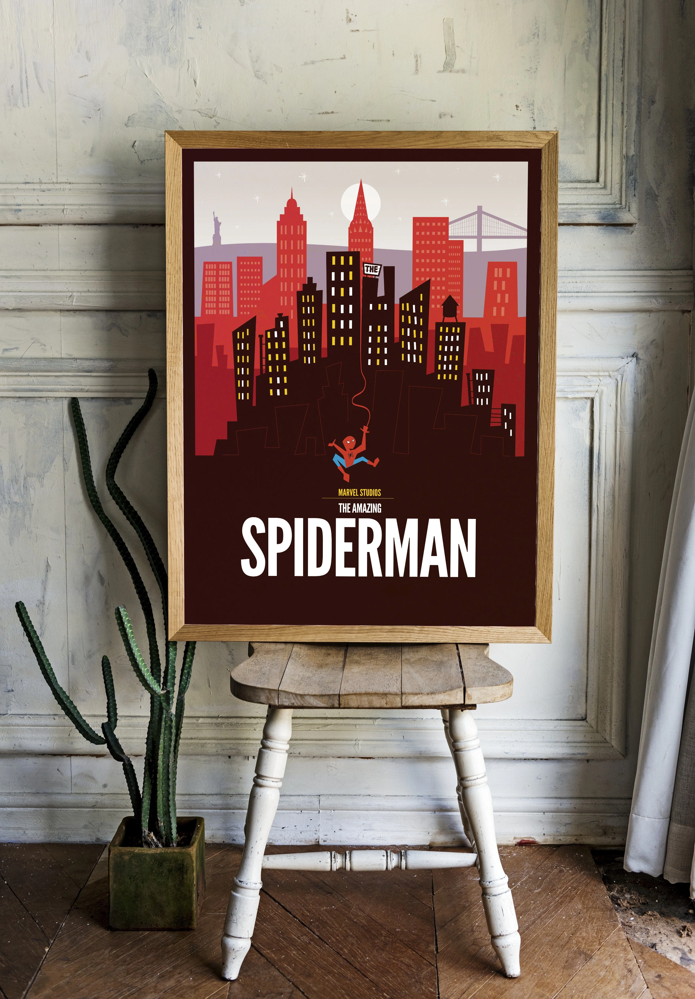 Человек-паук и урбанистический пейзаж - 2