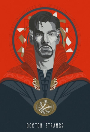 Доктор Стрэндж в стиле геометрии - 1