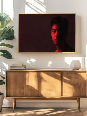 Портрет Joji в красном свете - 4