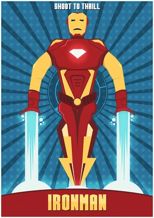 Железный человек в стиле ретро - 1