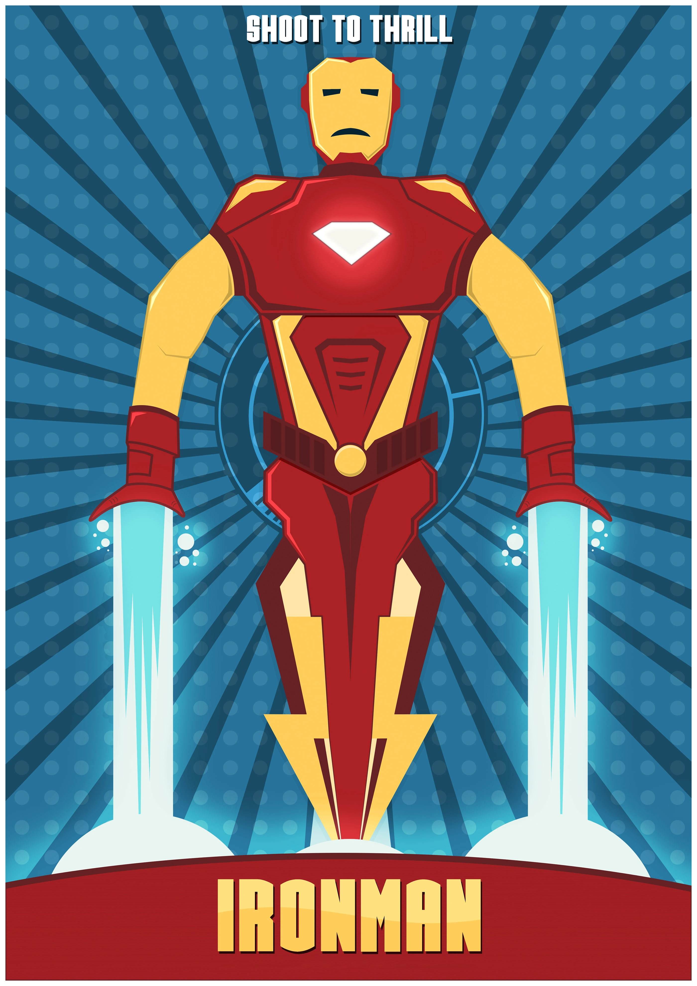 Железный человек в стиле ретро - 1