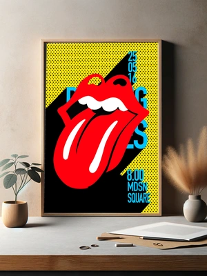Символ Rolling Stones в стиле поп-арт - 3