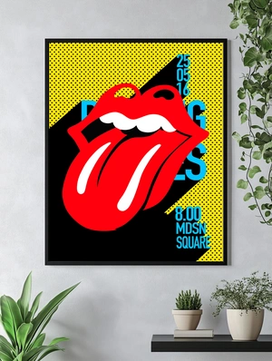 Символ Rolling Stones в стиле поп-арт - 4
