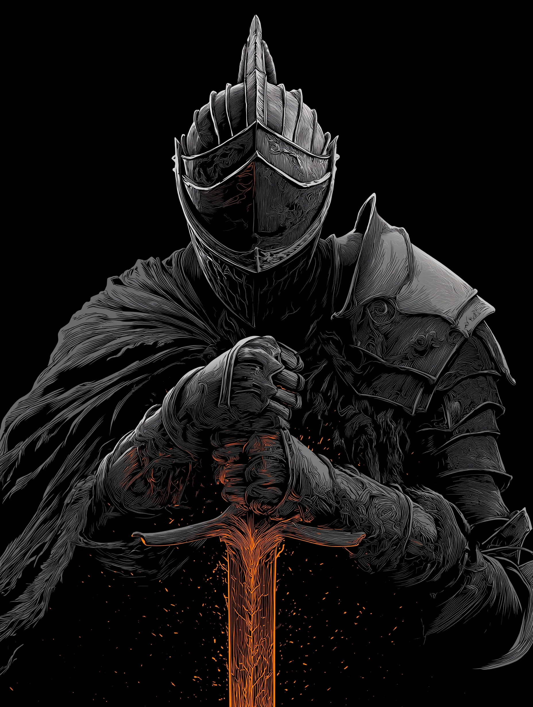 Dark Souls — Темный рыцарь с огненным мечом - 1
