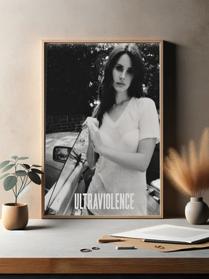 Портрет Lana Del Rey возле автомобиля - 3