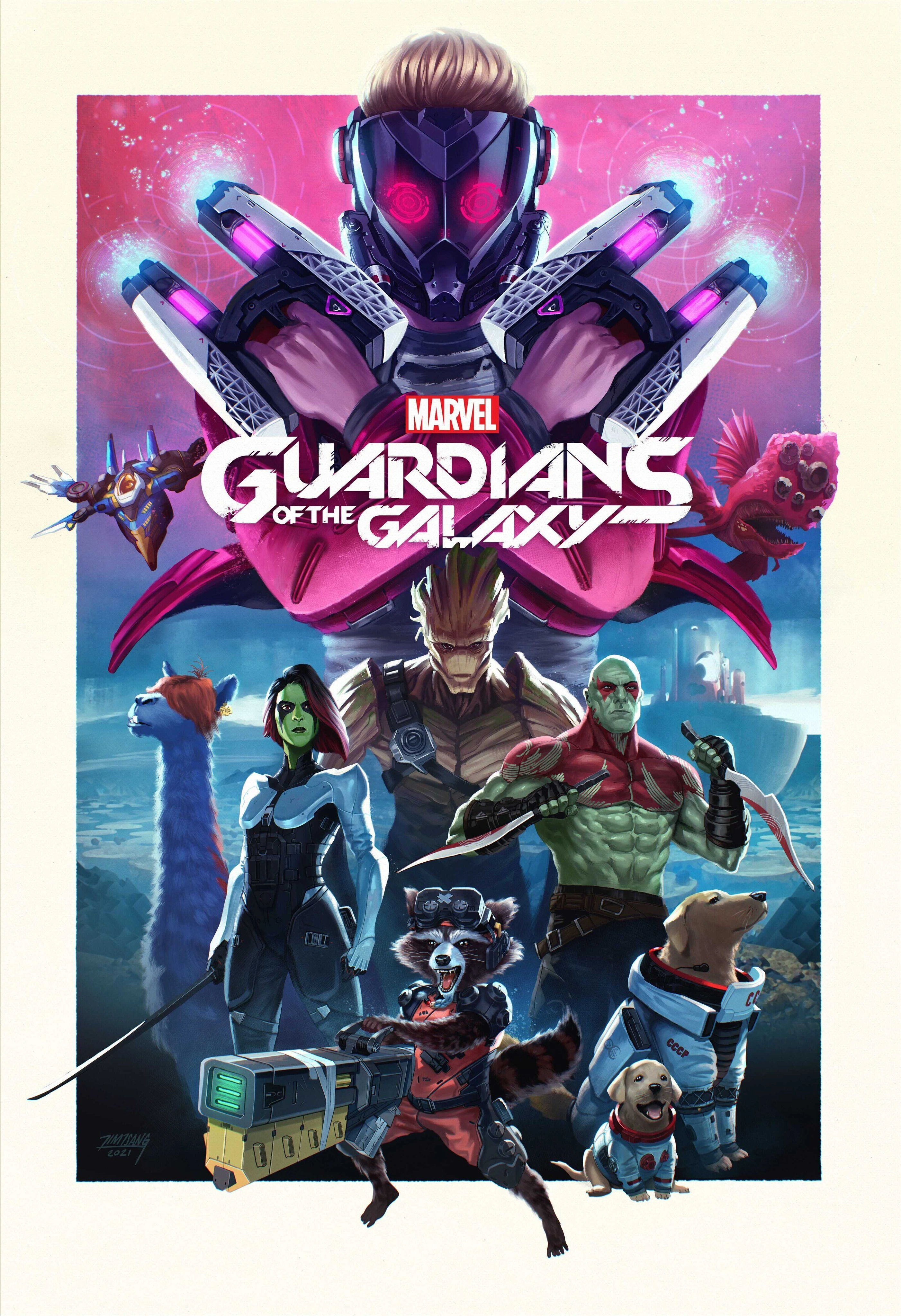 Группа Стражей Галактики в космическом бою - 1