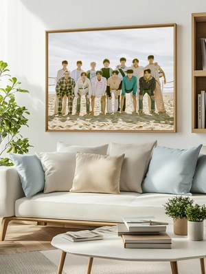 K-pop группа SEVENTEEN на пляже - 3
