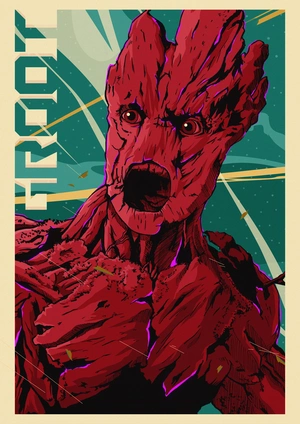 Грут в стиле комиксов - 1