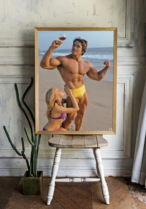 Арнольд Шварценеггер на пляже - 2