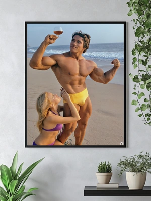 Арнольд Шварценеггер на пляже - 4