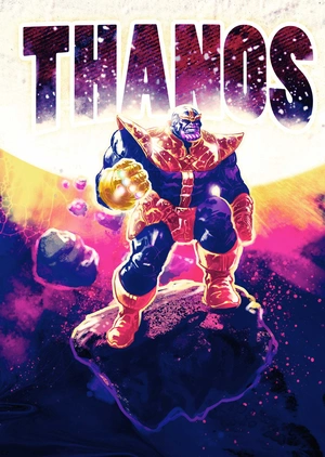 Танос в ярких космических красках - 1