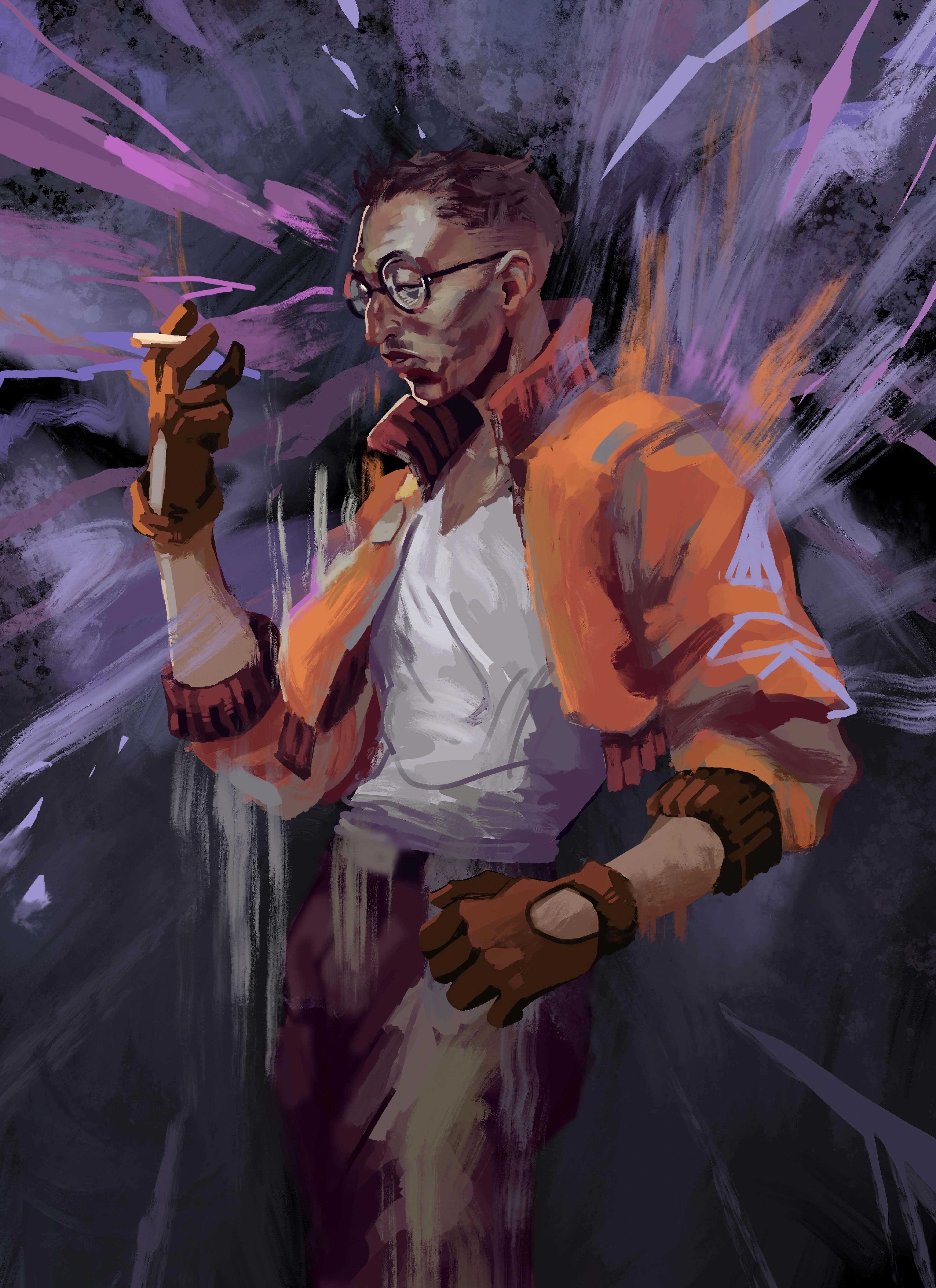 Disco Elysium — Мужчина в оранжевой куртке - 1