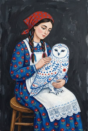 Девушка с совой - 1