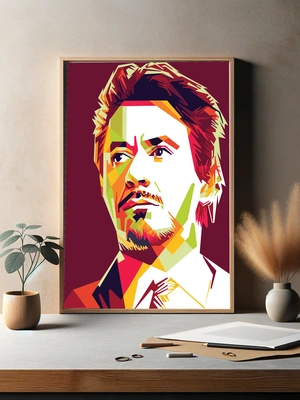 Тони Старк в стиле геометрии - 3