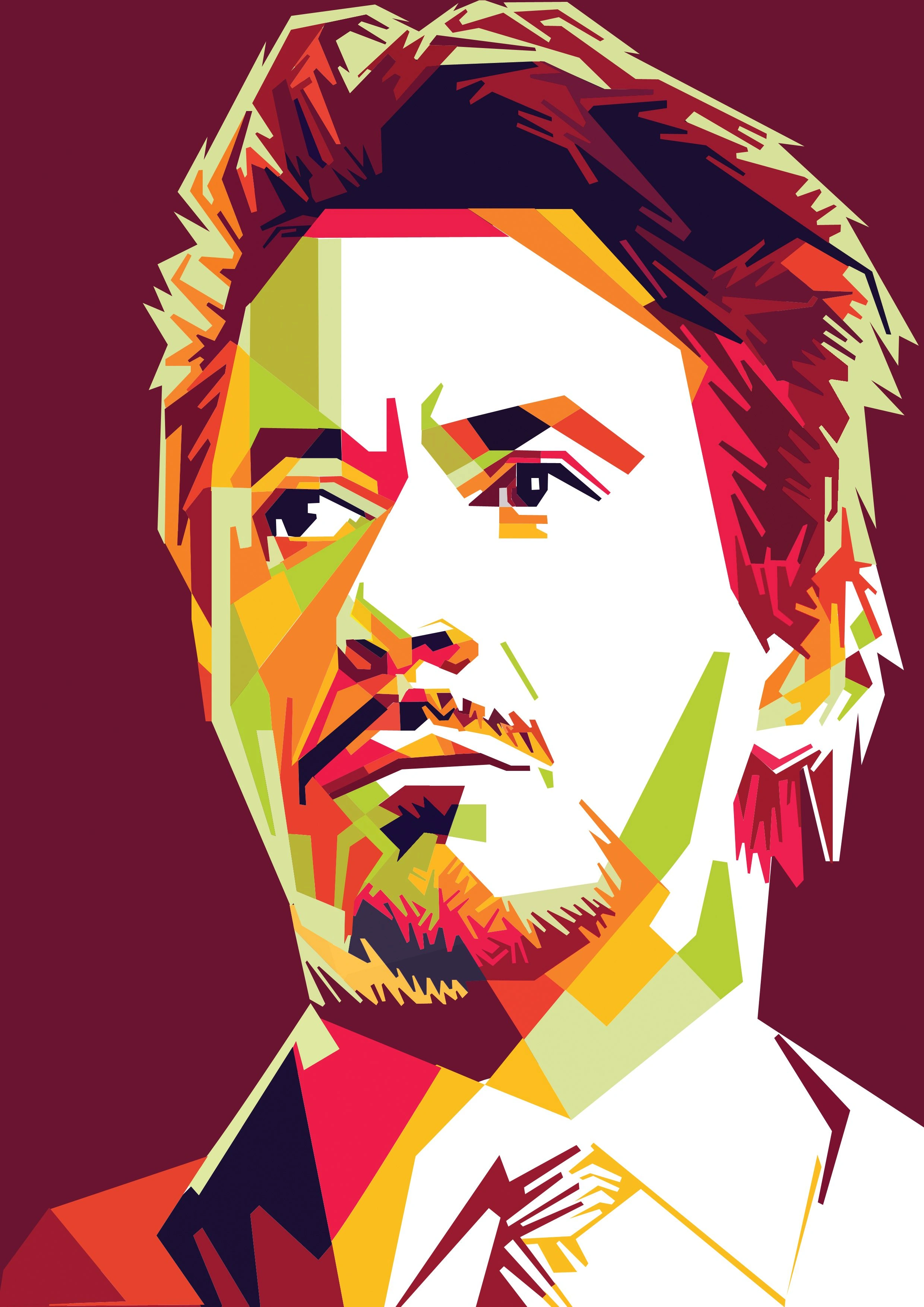 Тони Старк в стиле геометрии - 1