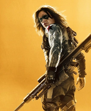 Зимний солдат на желтом фоне - 1