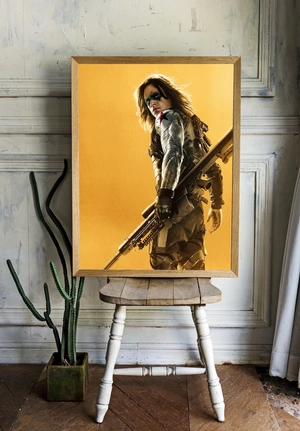 Зимний солдат на желтом фоне - 2