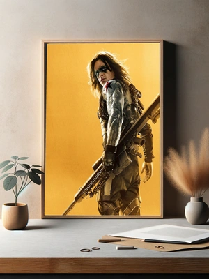 Зимний солдат на желтом фоне - 3