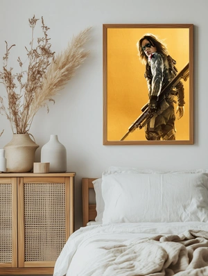 Зимний солдат на желтом фоне - 5