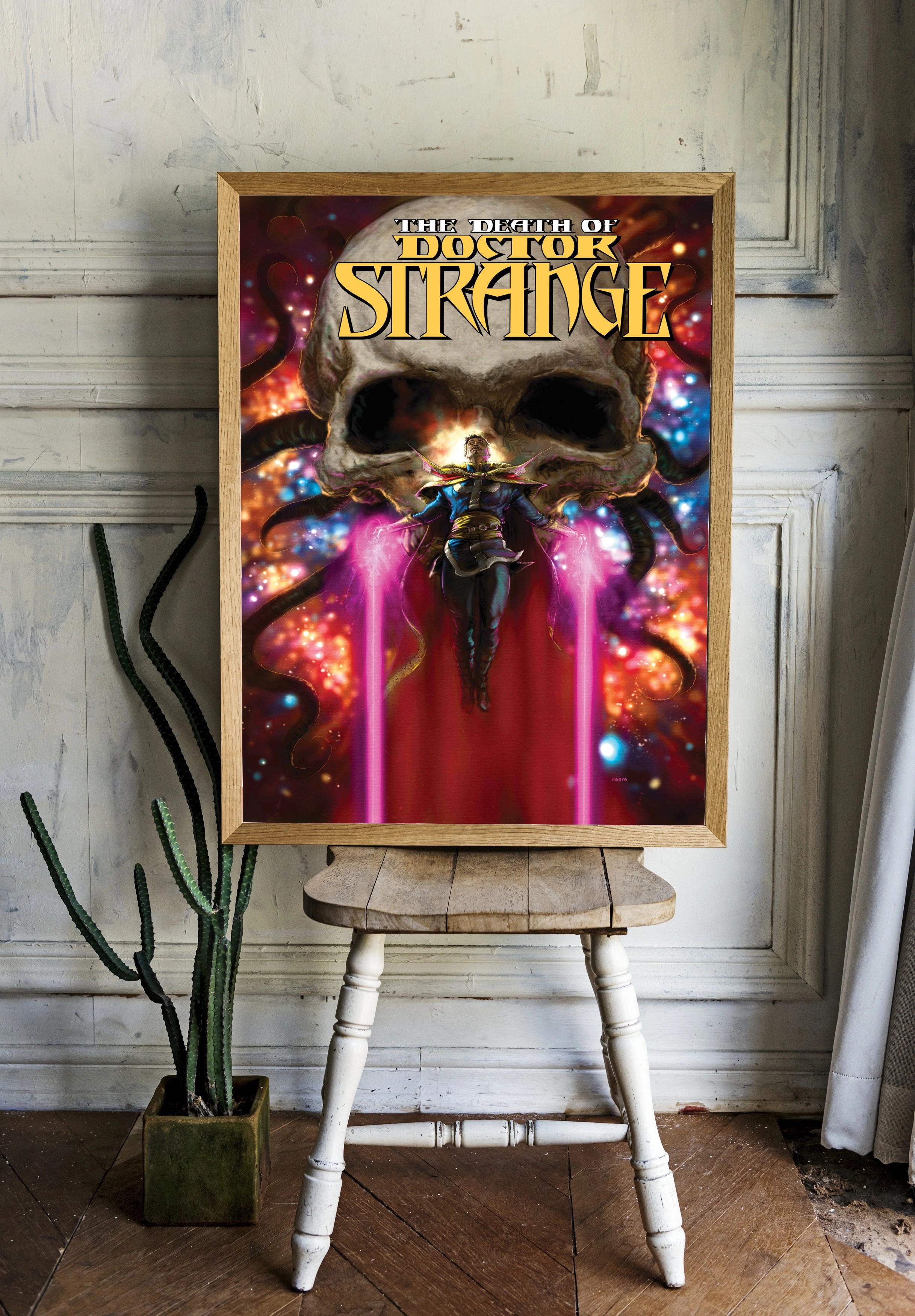 Доктор Стрэндж на фоне черепа - 2