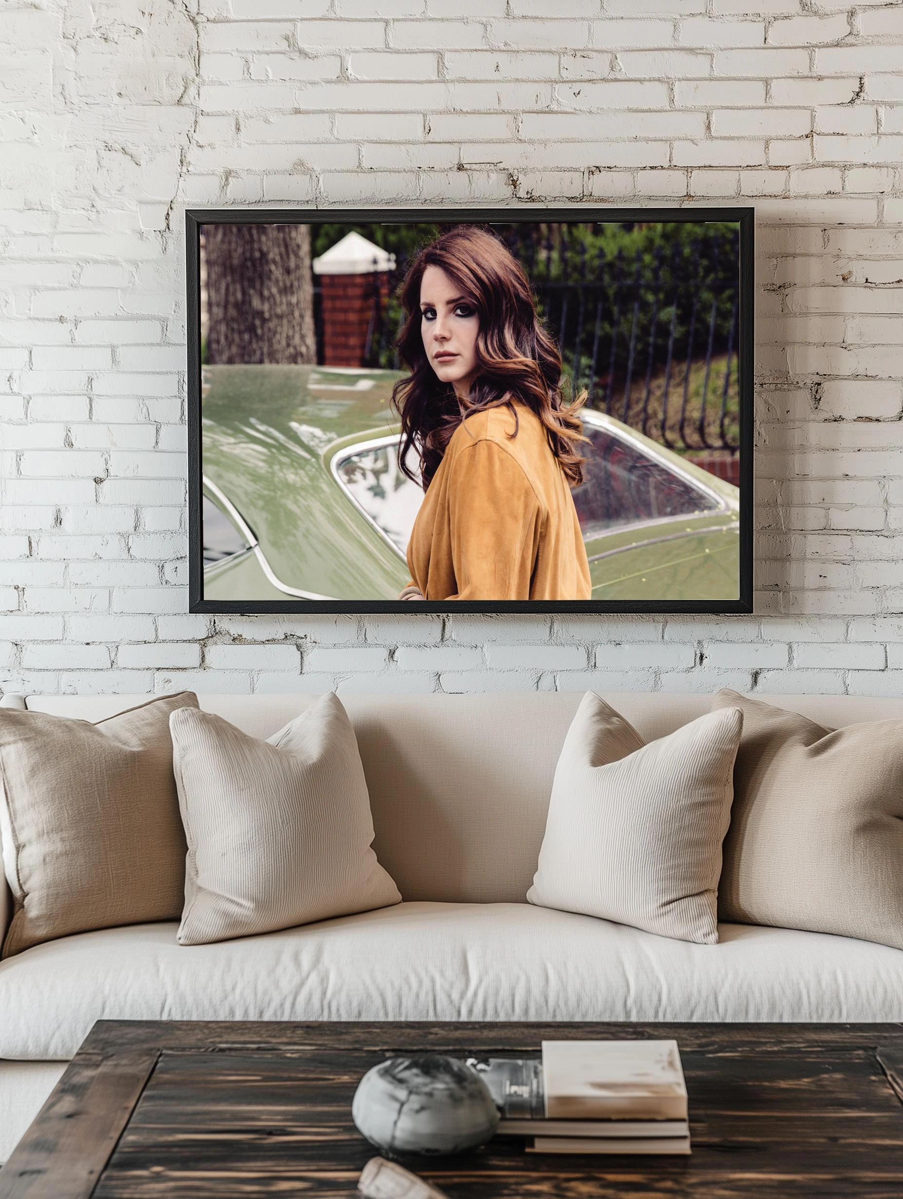 Портрет Lana Del Rey в осенних тонах - 2