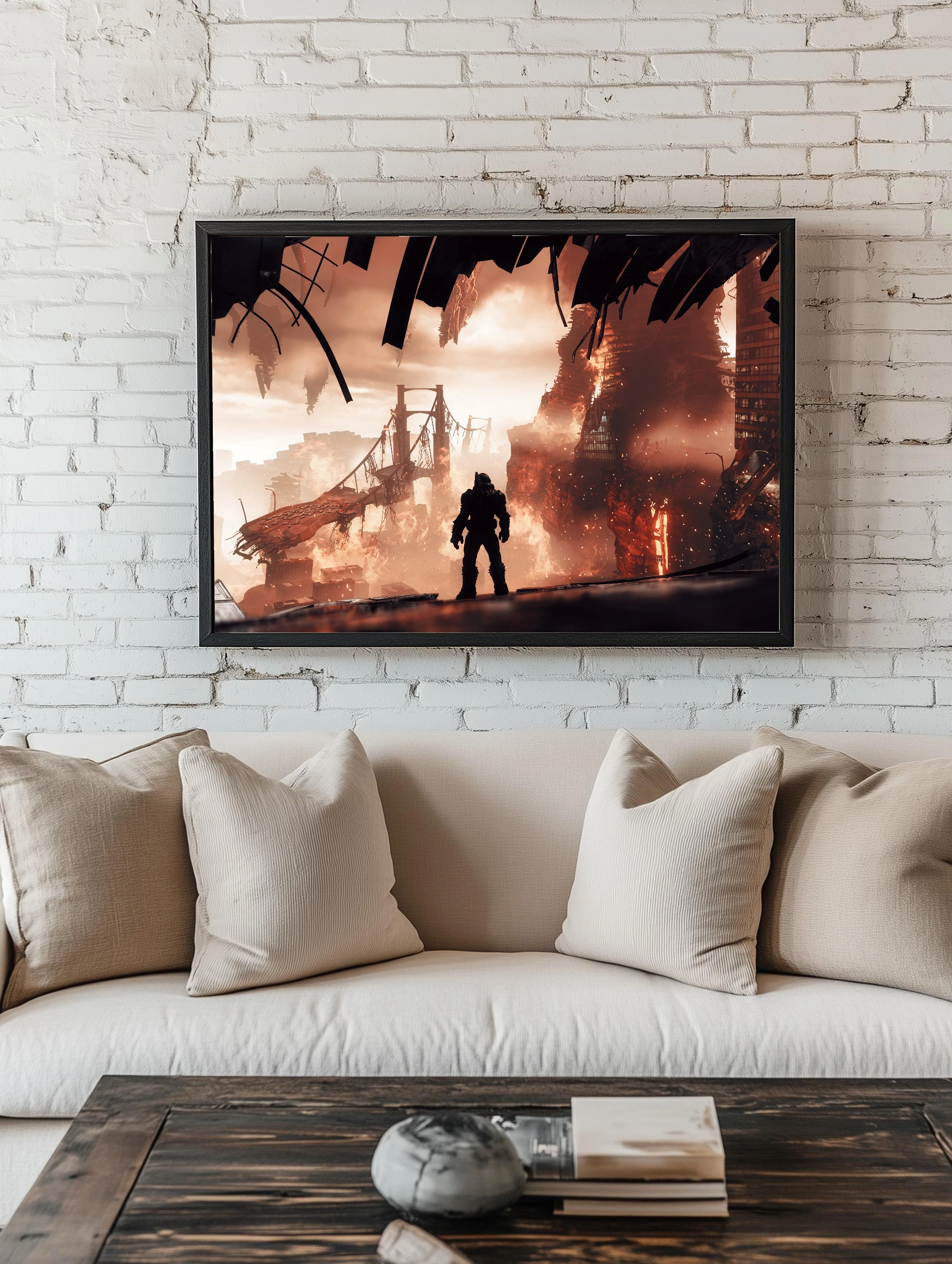 DOOM — Одинокий воин на фоне разрушенного моста - 2